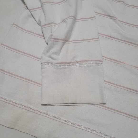 Y2K American Eagle Outfitters Vintage Fit Striped Henley Shirt‎ XXL Preppy Retro - Picture 7 of 8